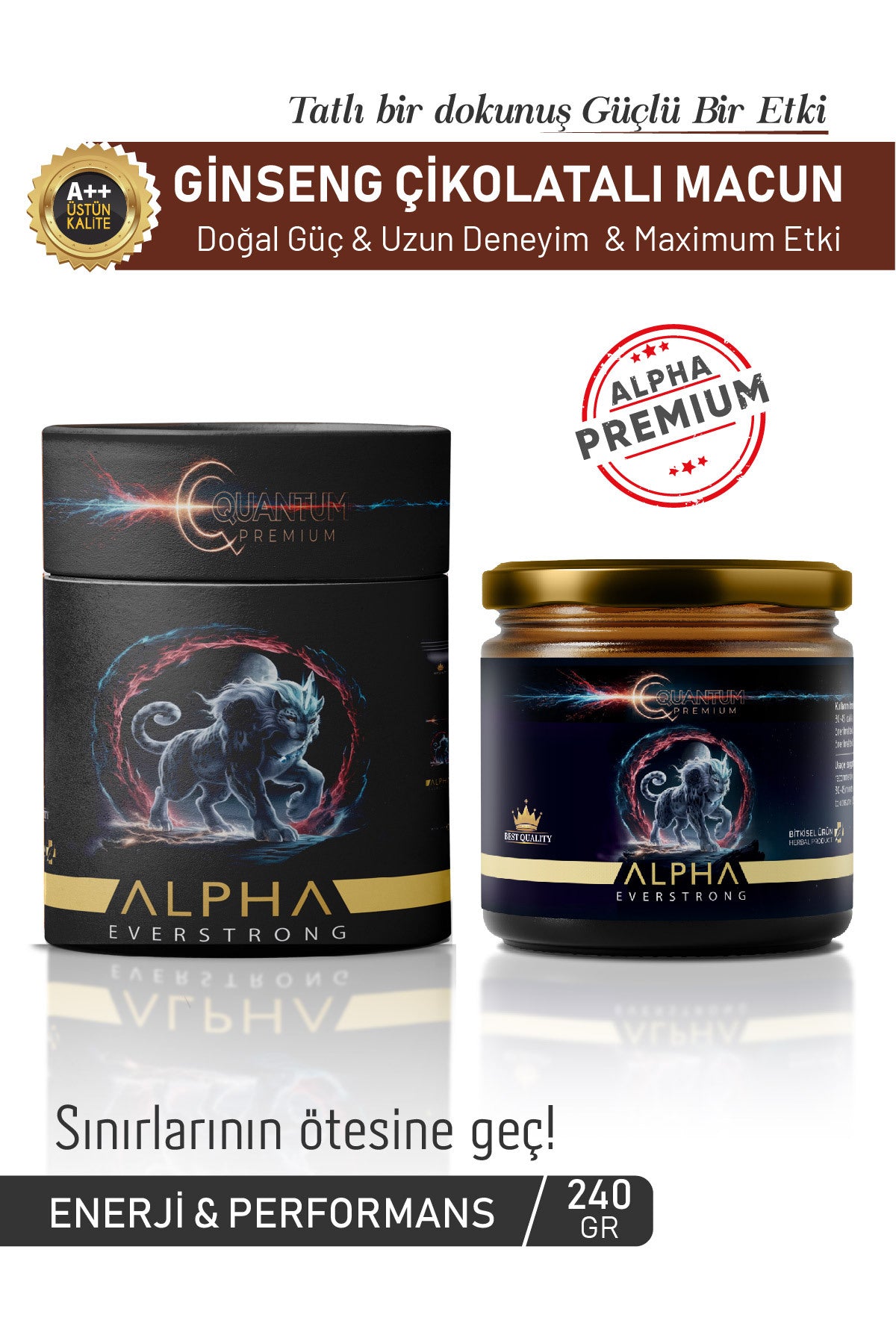 Kuantum Premium Panax Ginseng Macun Maca Bitkisel Karışımlı Kuvvet Macun ( 240 GR ) - Görsel 6