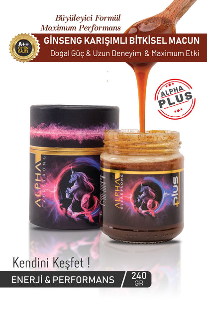 Panax Ginseng Macun Plus Bitkisel Karışım Kuvvet Macun Kavanoz (240 Gr)