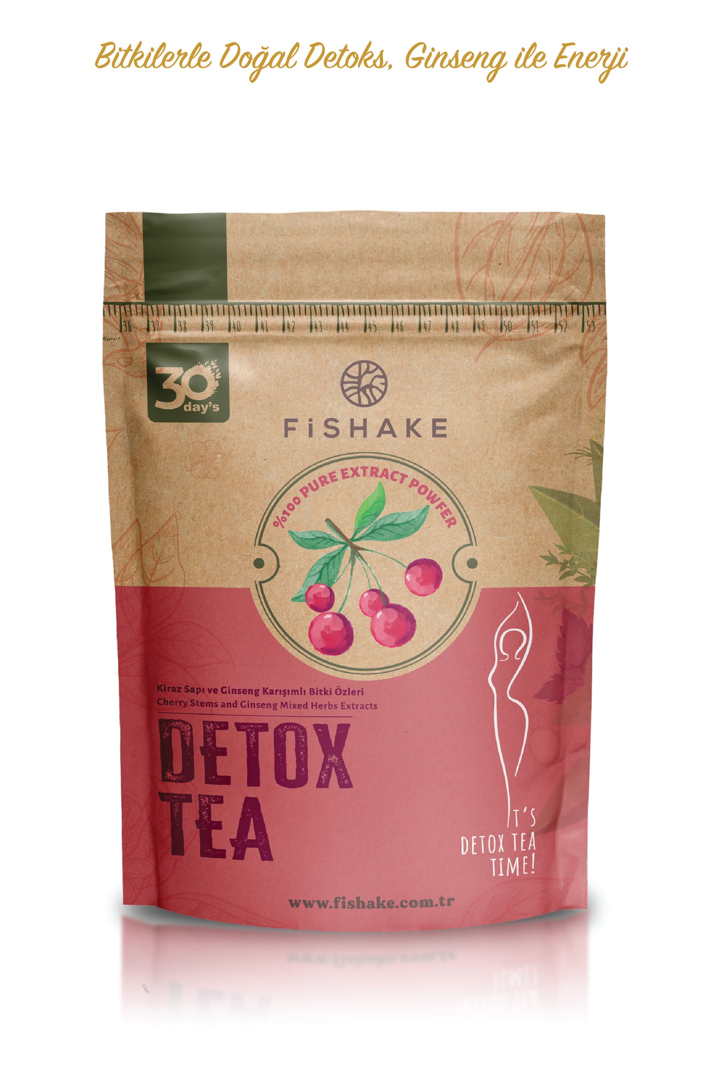 Çilek Ve Ginseng Karışımlı Detox Tea Form Diyet Çay (30 GÜN)